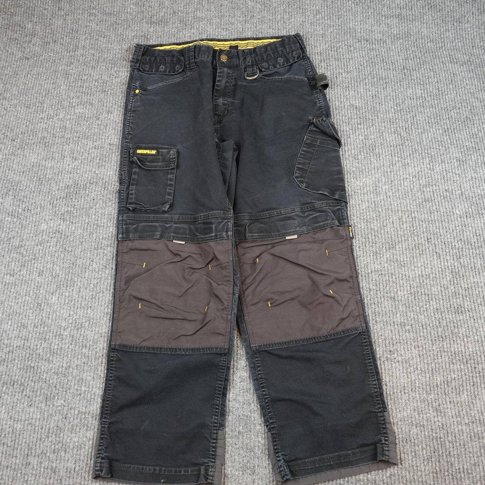 Caterpillar Cargo Pants Mens 34x30 (31x27) Double Knee Carpenter Workwear